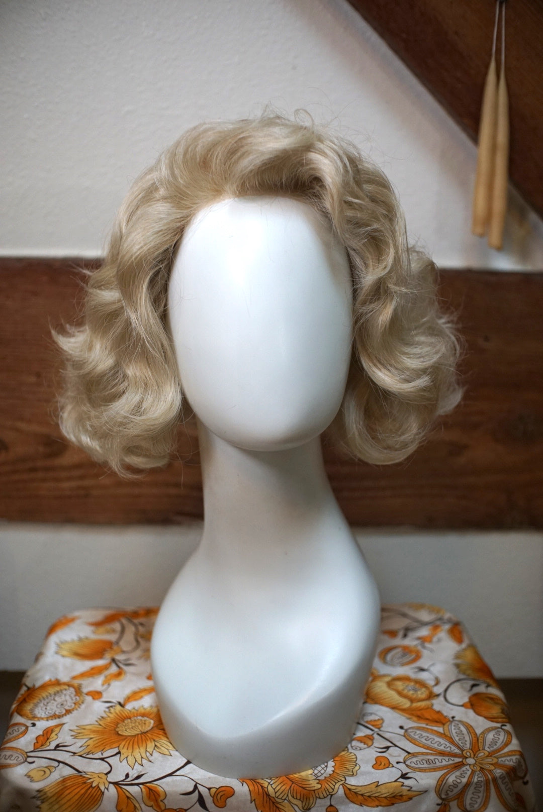 Wavy Ash Blonde Bob